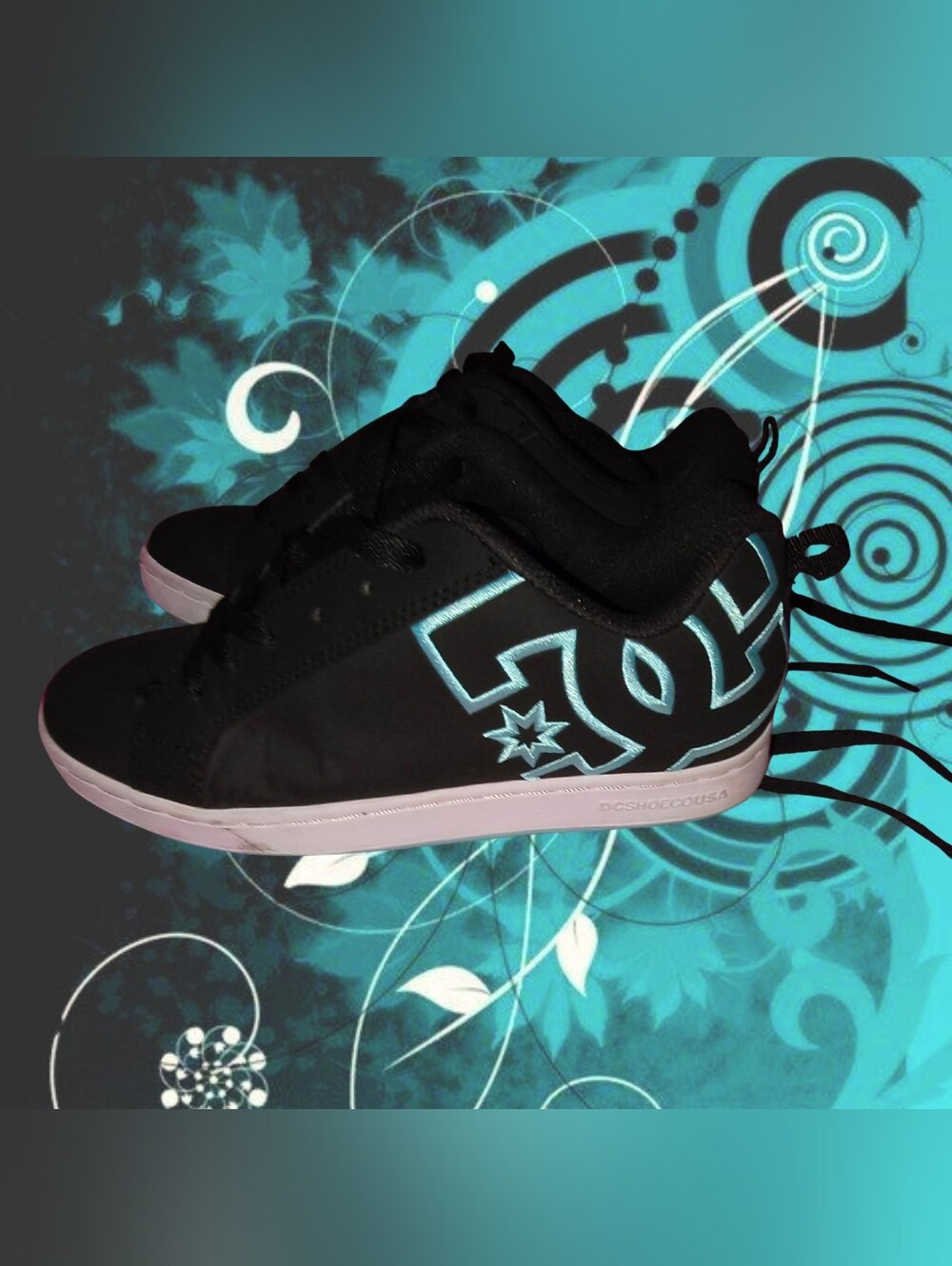 DC Black & Teal Chunky Shoes
